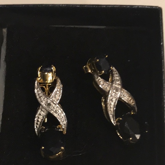 Beautiful Sapphire 3.0 CTW Designer Earrings - Picture 5 of 11